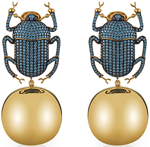 Begüm Khan Pharaoh Party earrings: US$1,200.