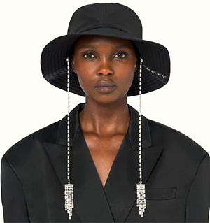 Fenty women's Black Tie bucket hat: US$330.