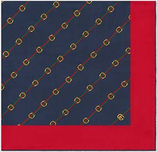 Gucci Scarf with Stirrups and Web print: US$495.