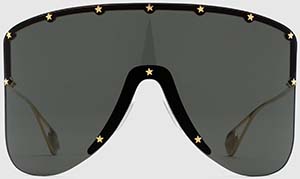 Gucci women's Mask sunglasses with star rivets sunglasses: US$1,015.