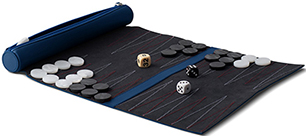 Lucrin leather travel backgammon: US$345.