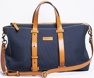 E.Marinella men's Weekend bag canvas & leather: €320.