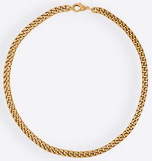 Balenciaga Gold brass chain necklace: US$790.
