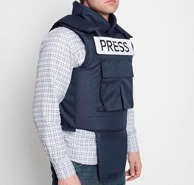BladeRunner Bullet Proof Press Jacket with Neck & Groin Protection: £720.