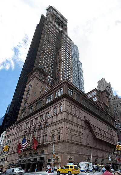 Carnegie Hall, 881 7th Ave / 57th Street (Isaac Stern Place), New York City, NY 10019, U.S.A. Photo by: David Samuel.