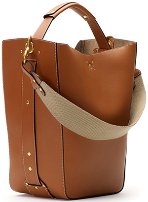 Ghurka Starling Leather Bucket Bag: US$1,495.