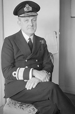 Admiral John Henry Godfrey (1888-1970). Ian Fleming is said to have based James Bond's boss, 'M', on Godfrey.