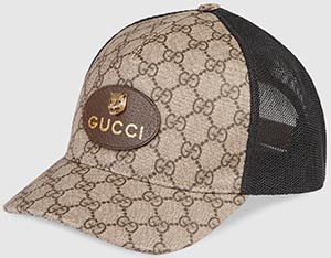Gucci men's GG Supreme baseball hat: US$460.