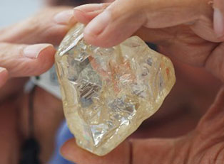 The Peace Diamond: 709 carats (141.8 g).