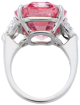 The Pink Legacy (weighing 18.96 carats).