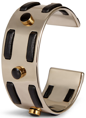 Tod's women's Cuff in Metal & Leather: US$495.