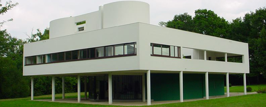 Villa Savoye (82, rue de Villiers, F-78300 Poissy, France) by Le Corbusier (1931).