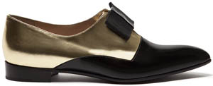 Alberto Guardino Collyn lace-ups in patent leather and and calfskin: €442.