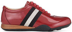 Bally Francisca Women's red patent leather sneaker: US$425.