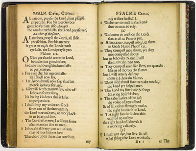Bay Psalm Book - the world's most expensive printed work at US$14.165.000 mio.