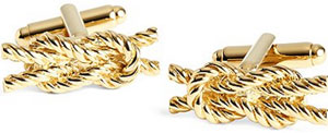 Brooks Brothers Rope Knot Cuff Links: US$245.