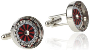 Geoffrey Beene Men's Roulette Wheel Cufflinks: US$24.