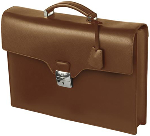 Bentley Leather Briefcase Tan: £550.