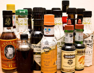 Selection of bitters.