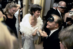 Truman Capote at his Masked Black and White Ball at NYC's Plaza Hotel in 1966.