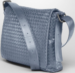 Bottega Veneta Krim Intrecciato Light Calf Cross Body Messenger Bag: US$2,850.