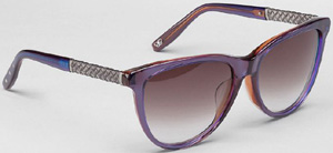 Bottega Veneta Purple Mauve Shaded Acetate women's sunglasses: US$485.