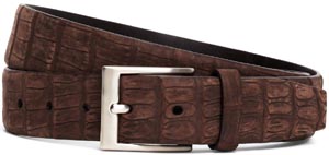 Brooks Brothers Sueded Crocodile Leather Belt: US$698.