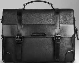 Burberry London Leather Briefcase: US$1,795.