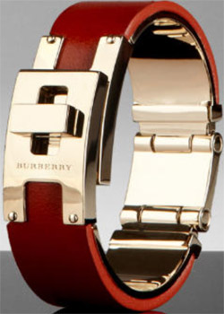 Burberry Women's Leather Cuff Bracelet: US$450.