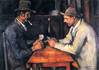 The Card Players (1892) by Paul Cézanne.