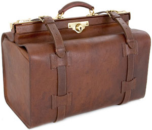 G. J. Cleverley Russinan Leather Gladstone Bag.