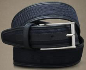 Corneliani men's leather nylon belt.