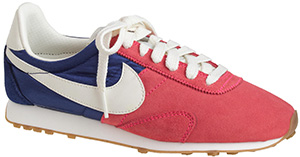 J.Crew Women's Nike vintage collection pre-Montreal racer sneakers: US$85.
