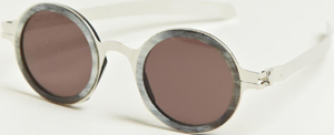 Damir Doma X Mykita men's Platinum Frame Sunglasses from SS13 collection in silver.