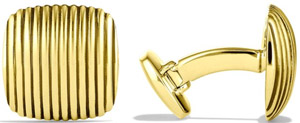 David Yurman Royal Cord Cuff Links in Gold: US$3,900.