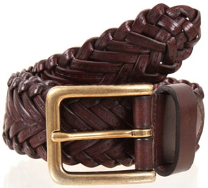 Dents Plaited Leather Belt men's belt: £24.
