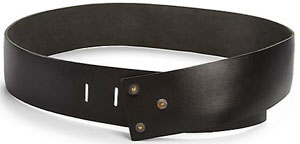 Donna Karan Leather Hook-Buckle Belt: US$850.