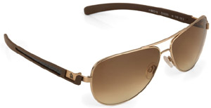 Dunhill aviator carbon fibre gold sunglasses: US$495.