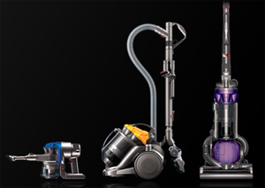Dyson vacuum cleaners.