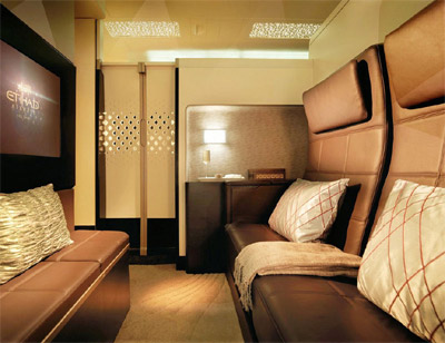 Etihad Airways 'The Residence' - onboard the A380.