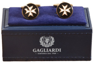 Gagliardi Maltese Cross Gold Cufflinks: €29.