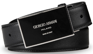 Giorgio Armani Men's Belt in Saffiano Calfskin: US$425.