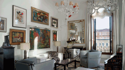 The Patron Grand Canal Suite at The Gritti Palace, Campo Santa Maria del Giglio, 2467, 30124 Venice, Italy.