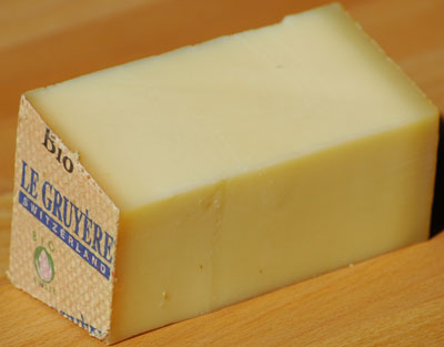 Gruyère cheese.