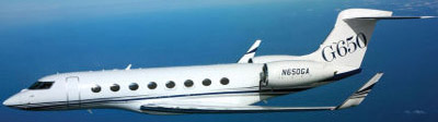 Gulfstream G650. Price: US$65 million.