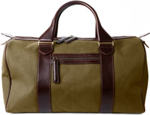 Holland & Holland large leather weekend canvas bolster bag: £795.