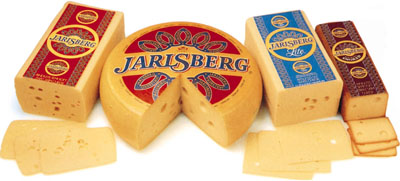 Jarlsberg cheese.