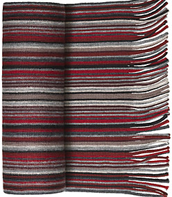 Johnston & Murphy Men's Striped Wool Scarf: US$69.50.