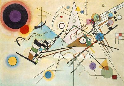 Composition VIII (1923) by Wassily Kandinsky.