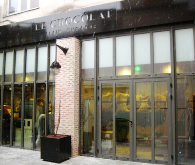 Alain Ducasse's chocolate factory in Paris.